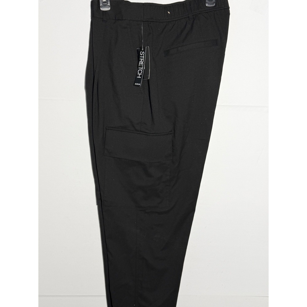 Alfani Mens Refined Cargo Pants Deep‎ Black Size 36W 32L new - Picture 4 of 7